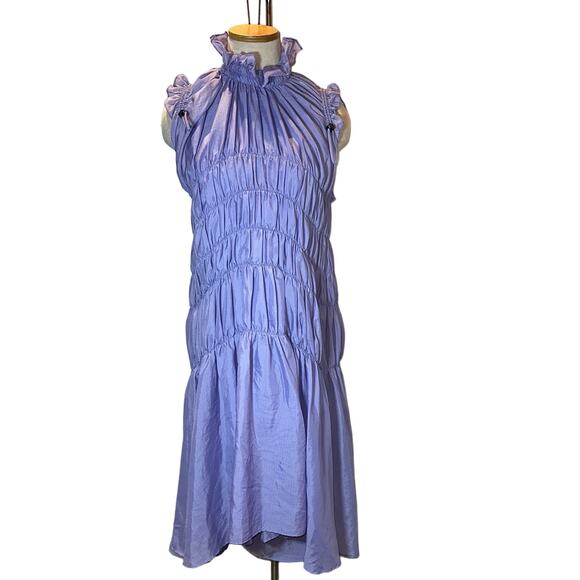 Brogger Freya Dress Lavender Blue Size Large Retail $895 NWT - Picture 2 of 5